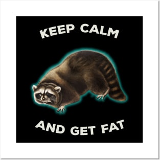 Vintage Raccoon Animal Meme Keep Calm Posters and Art